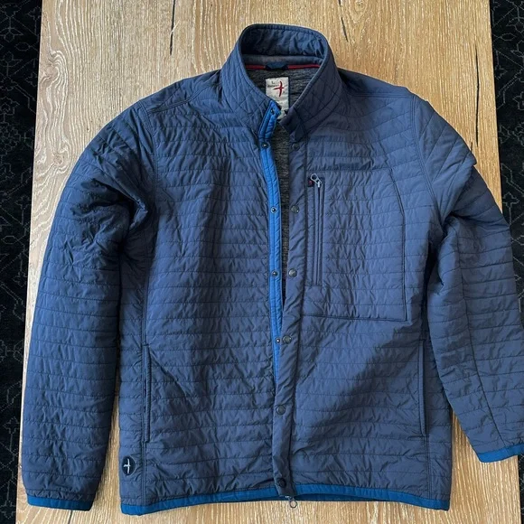 Windzip - Men's Navy Quilted Jacket - Picture 1 of 2